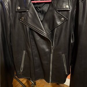 GAP Women's Black Leather Jacket